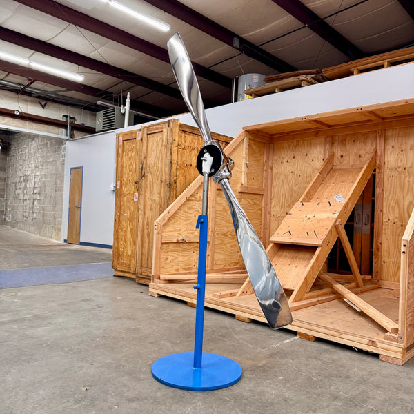 1950's Space Age 83" Experimental 2-Bladed Polished Helicopter Rotor Airplane Propeller