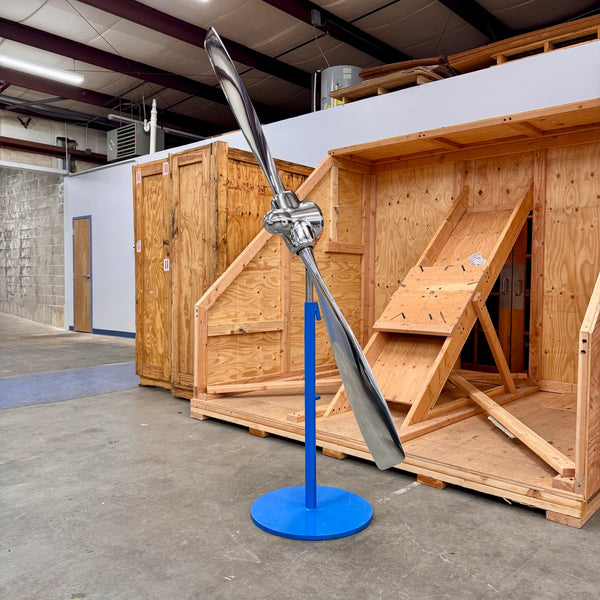 1950's Space Age 83" Experimental 2-Bladed Polished Helicopter Rotor Airplane Propeller