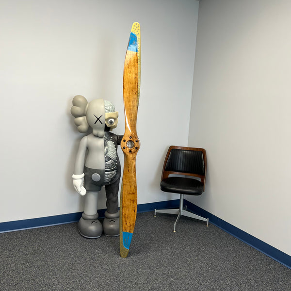 1930s Vintage Fahlin 74” LUSCOMBE 8 D585 Nicholas Beasley Wooden Airplane Propeller