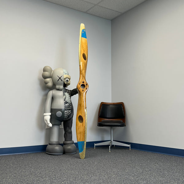 1930s Vintage Fahlin 74” LUSCOMBE 8 D585 Nicholas Beasley Wooden Airplane Propeller