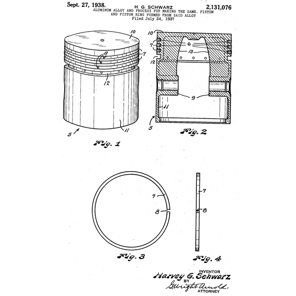 NOS 1950s WWII M3 M5 Stuart Light Tank Auxiliary Generator Piston + Original Box