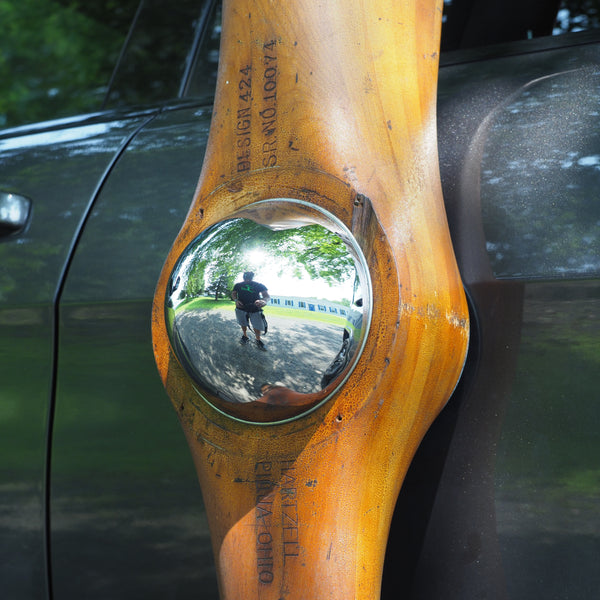 1920's Early Hartzell 80" Design 424 Scalloped Antique Wooden Wood Airplane Propeller