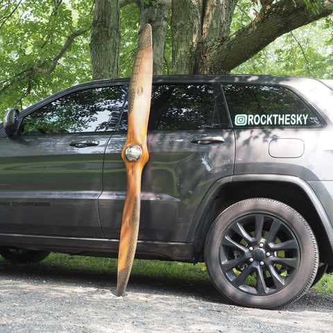 1920's Early Hartzell 80" Design 424 Scalloped Antique Wooden Wood Airplane Propeller