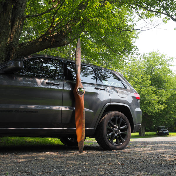 1920's Early Hartzell 80" Design 424 Scalloped Antique Wooden Wood Airplane Propeller