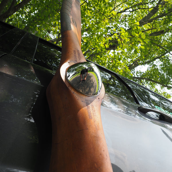 1920's Early Hartzell 80" Design 424 Scalloped Antique Wooden Wood Airplane Propeller