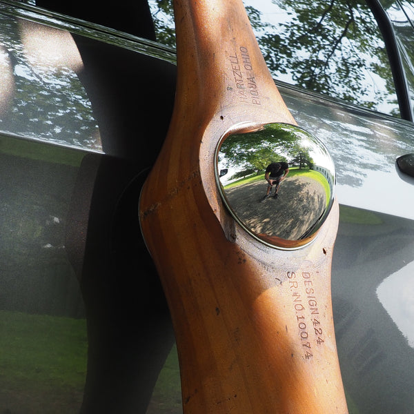 1920's Early Hartzell 80" Design 424 Scalloped Antique Wooden Wood Airplane Propeller