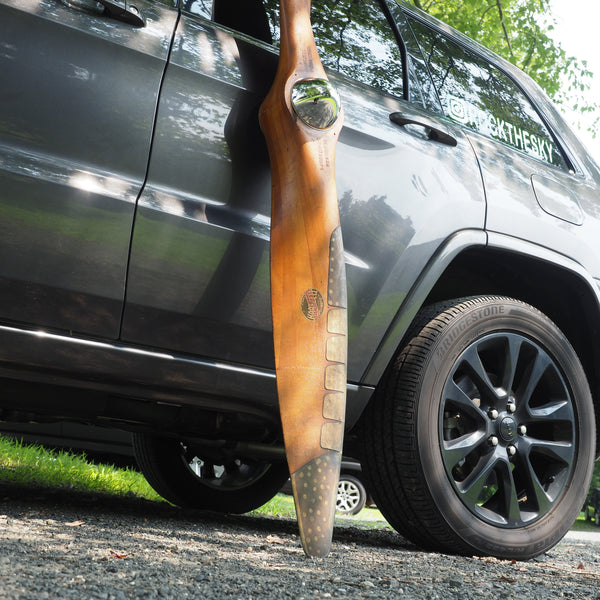 1920's Early Hartzell 80" Design 424 Scalloped Antique Wooden Wood Airplane Propeller