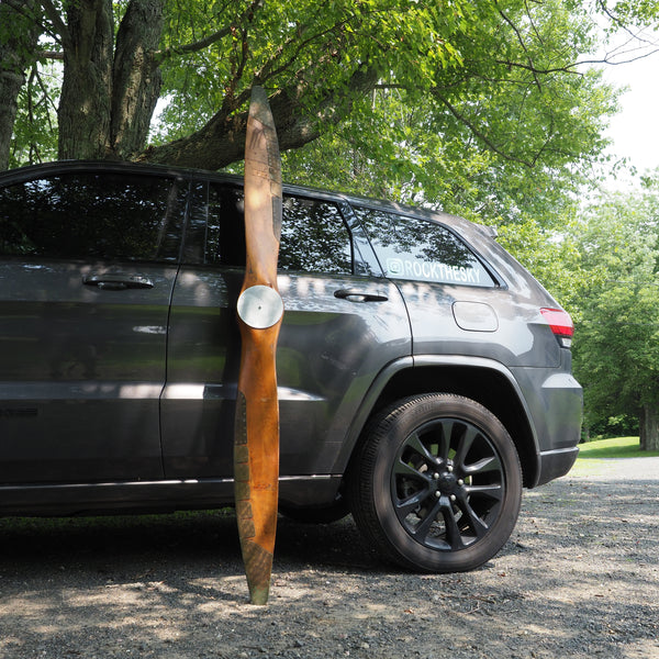 1920's Early Hartzell 80" Design 424 Scalloped Antique Wooden Wood Airplane Propeller