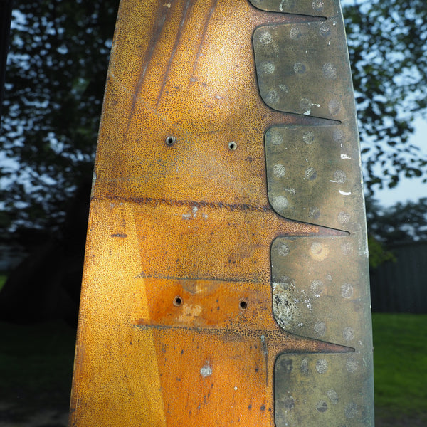 1920's Early Hartzell 80" Design 424 Scalloped Antique Wooden Wood Airplane Propeller