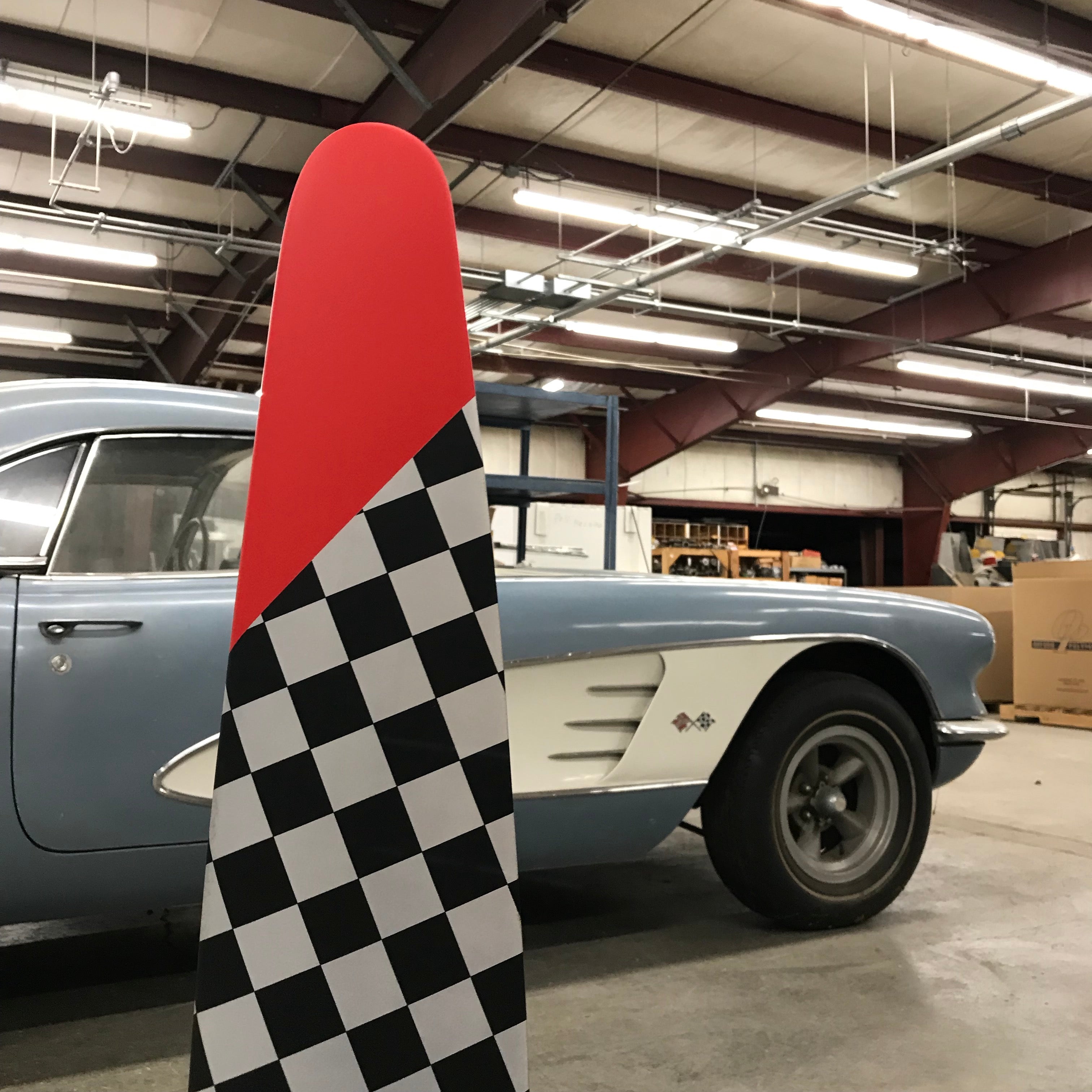 1932 Cleveland Air Race Checkered Flag Airplane Propeller Trophy Blade ...