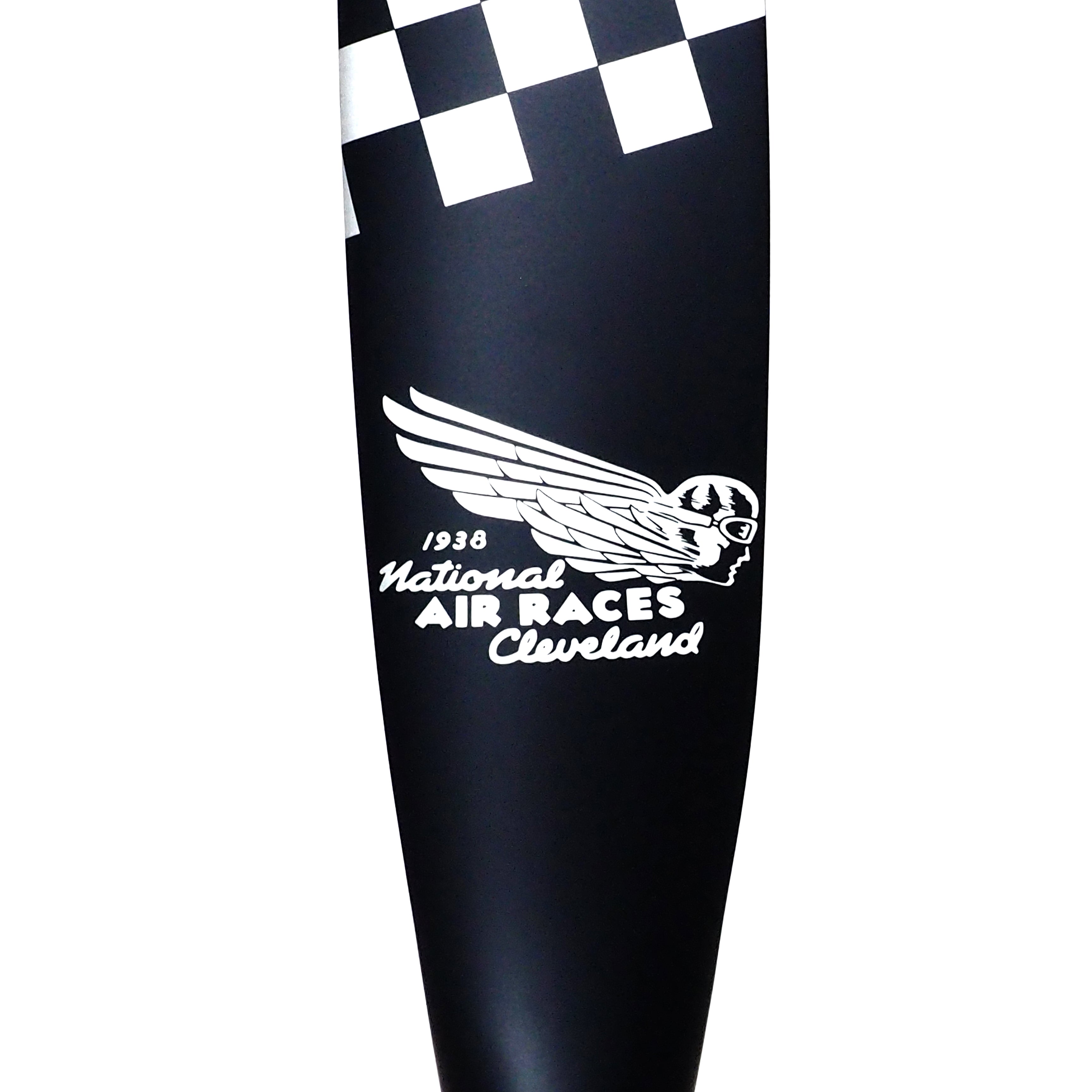1938 Cleveland Air Race Checkered Flag Airplane Propeller Trophy Blade ...