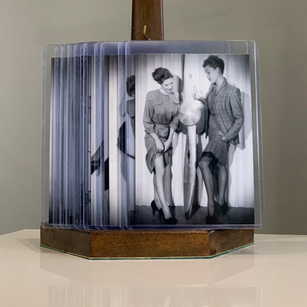 1940's Pinup Girls 12 Photo Collection Featuring Sensenich PT-22 Ryan Wooden Airplane Propeller