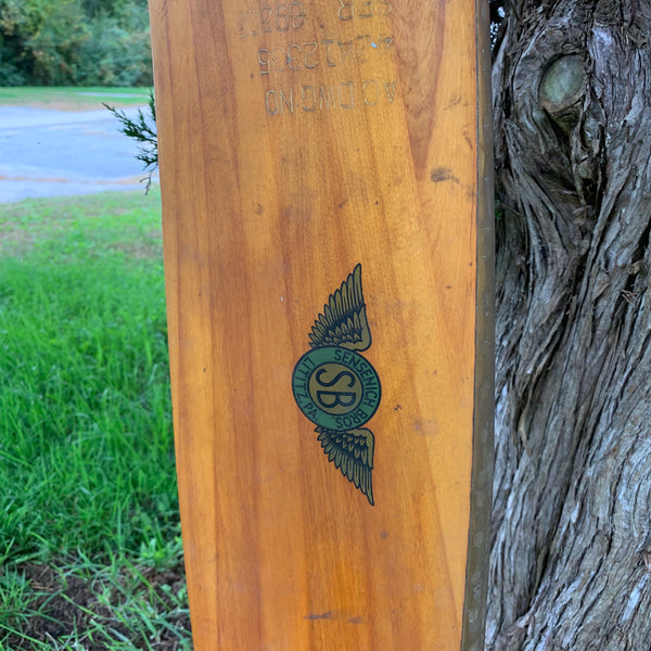 91" WWII Sensenich Ryan PT-22 Recruit Wooden Airplane Propeller w/ Spinner & Pinup Collection