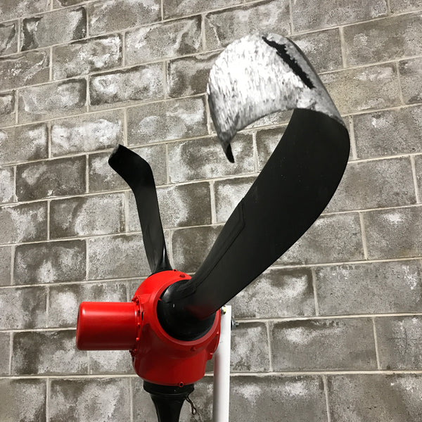 Rough Landing - 3-Bladed Crash Landing Airplane Propeller Runway Strike Sculpture II