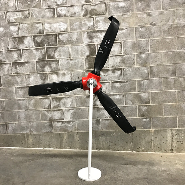 Rough Landing - 3-Bladed Crash Landing Airplane Propeller Runway Strike Sculpture II