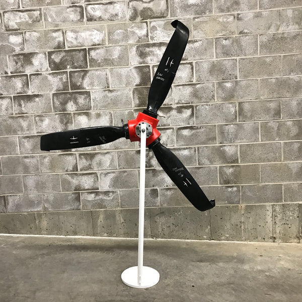 Rough Landing - 3-Bladed Crash Landing Airplane Propeller Runway Strike Sculpture II