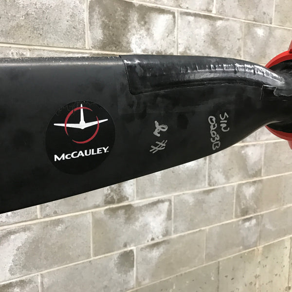 Rough Landing - 3-Bladed Crash Landing Airplane Propeller Runway Strike Sculpture II