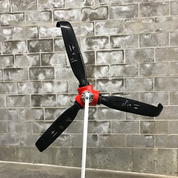 Rough Landing - 3-Bladed Crash Landing Airplane Propeller Runway Strike Sculpture II