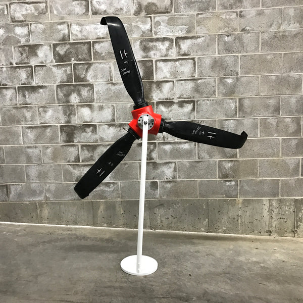 Rough Landing - 3-Bladed Crash Landing Airplane Propeller Runway Strike Sculpture II