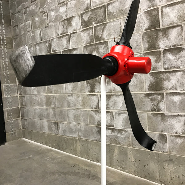 Rough Landing - 3-Bladed Crash Landing Airplane Propeller Runway Strike Sculpture II