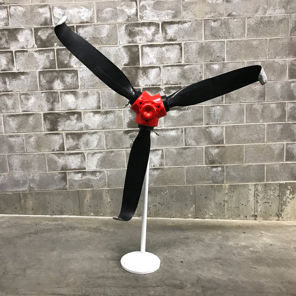 Rough Landing - 3-Bladed Crash Landing Airplane Propeller Runway Strike Sculpture II