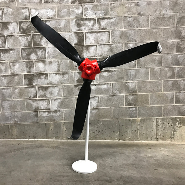 Rough Landing - 3-Bladed Crash Landing Airplane Propeller Runway Strike Sculpture II