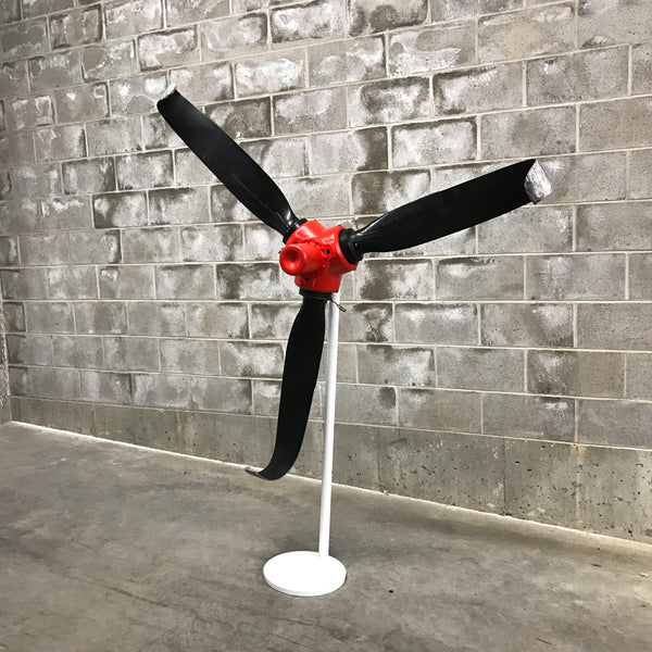 Rough Landing - 3-Bladed Crash Landing Airplane Propeller Runway Strike Sculpture II