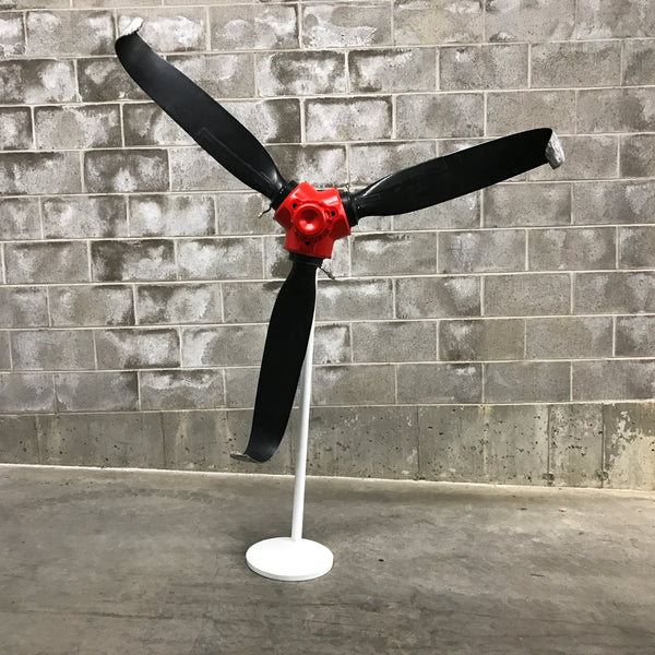 Rough Landing - 3-Bladed Crash Landing Airplane Propeller Runway Strike Sculpture II