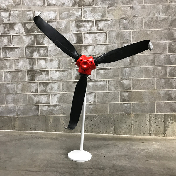 Rough Landing - 3-Bladed Crash Landing Airplane Propeller Runway Strike Sculpture II