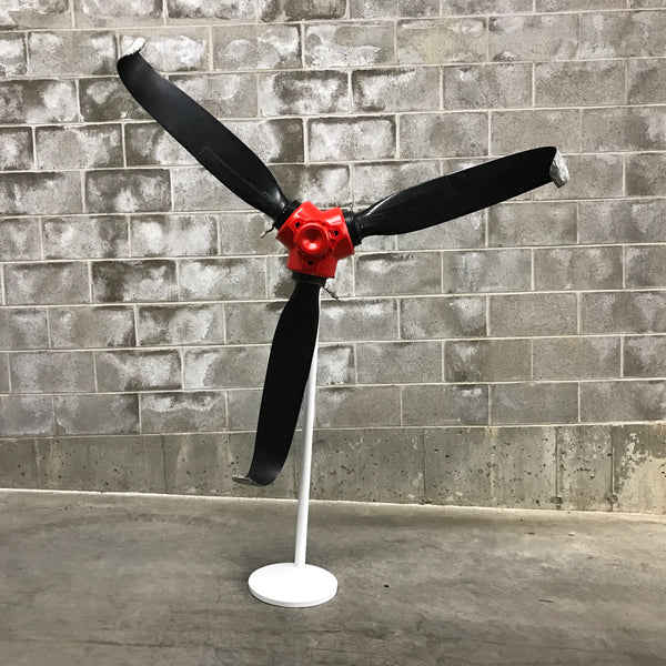 Rough Landing - 3-Bladed Crash Landing Airplane Propeller Runway Strike Sculpture II
