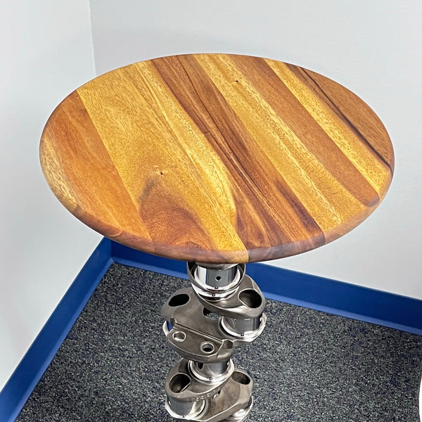 Continental O-520 Airplane Engine Crankshaft Martini Side Table