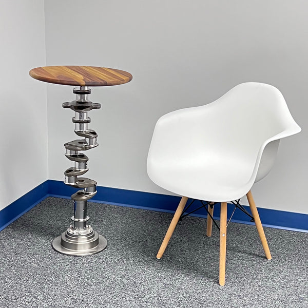 Continental O-520 Airplane Engine Crankshaft Martini Side Table