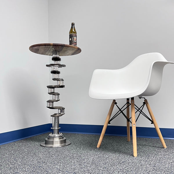 Continental O-520 Airplane Engine Crankshaft Martini Side Table