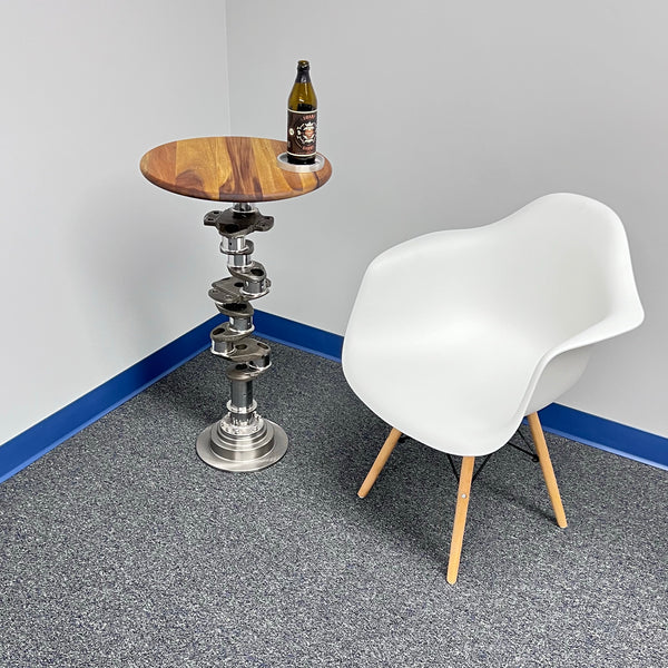 Continental O-520 Airplane Engine Crankshaft Martini Side Table