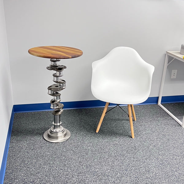 Continental O-520 Airplane Engine Crankshaft Martini Side Table