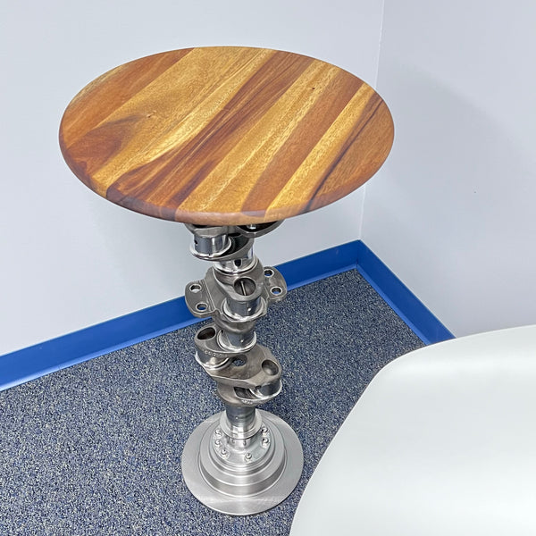 Continental O-520 Airplane Engine Crankshaft Martini Side Table