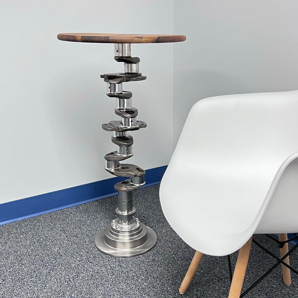 Continental O-520 Airplane Engine Crankshaft Martini Side Table