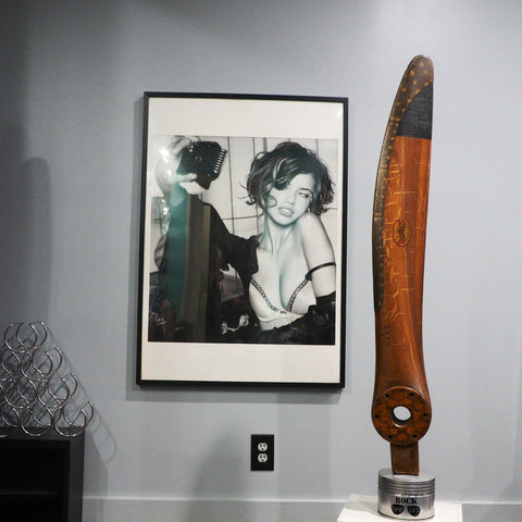 Original Stone Supreme 1930's Antique Wood Wooden Airplane Propeller Display