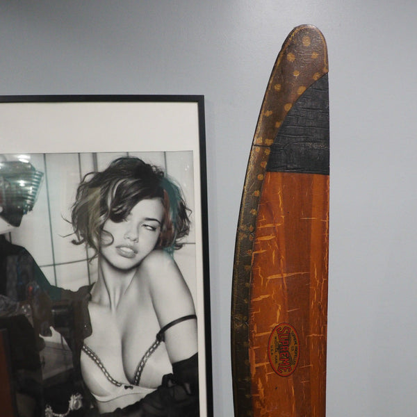 Original Stone Supreme 1930's Antique Wood Wooden Airplane Propeller Display