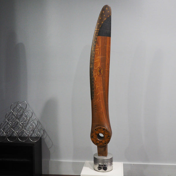 Original Stone Supreme 1930's Antique Wood Wooden Airplane Propeller Display