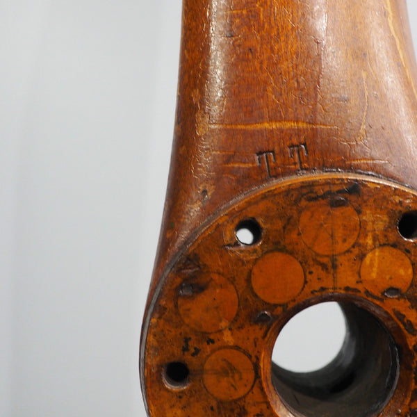 Original Stone Supreme 1930's Antique Wood Wooden Airplane Propeller Display