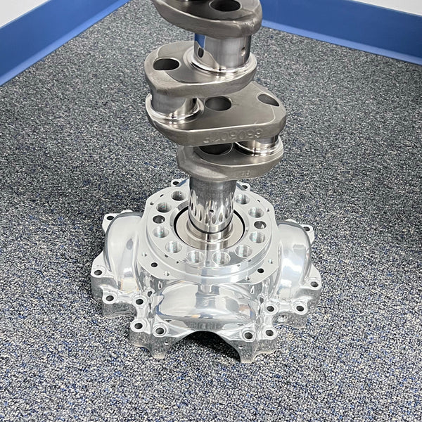 Continental IO-470 Airplane Engine Crankshaft Martini Side Table + Pilatus PC12 Base