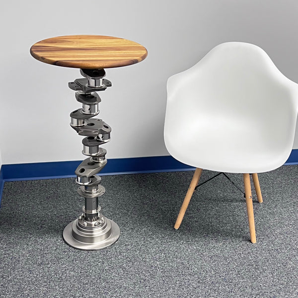 Continental O-550 Airplane Engine Crankshaft Martini Side Table