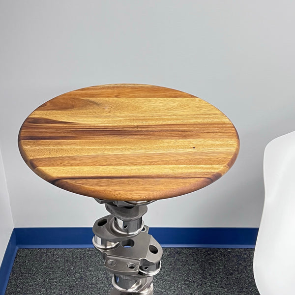 Continental O-550 Airplane Engine Crankshaft Martini Side Table