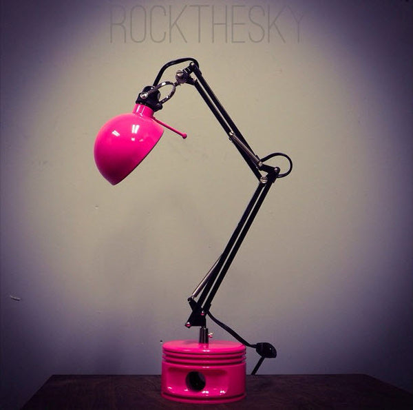 J-Cobs Radial Airplane Engine WWII Rock the Sky Aviator Piston Desk Lamp (Pilot Princess Pink Edition)