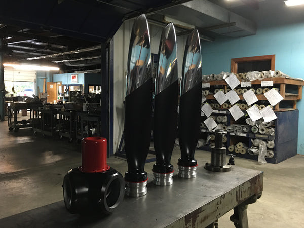 72" BLACK TIGER 3-Bladed Ground-Adjustable Metal Aviation Art Airplane Propeller Display