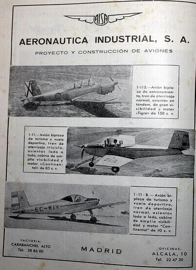 1950's AISA I-115 The Tick | Garrapata Spanish Air Force Ground Adjustable 10-Spline Airplane Propeller