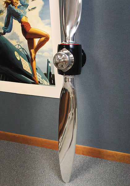 2-Bladed Air Racer Mirror High Polished Airplane Propeller Sculpture