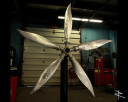 American Ninja 5-Bladed Airplane Propeller aviation art Airplane Propeller Blade Display