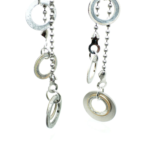 Bombshell Dangle Industrial Modern Earrings